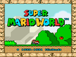 Super Mario World - Little Hack Title Screen